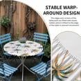 thumbnail image 2 of Palm Trees Round Tablecloth for 55-60 Inch Tables, Fitted Table Cover with Elastic Edge, Watercolor Tropical Flamingo Summer Waterproof Outdoor Table Cloth Protector for Patio Garden Dinner Picnic, 2 of 9