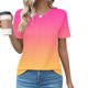 thumbnail image 2 of Pantalones Cortos para las Mujeres Sexy Cuello Redondo de Moda Casual de Manga Corta de Poliéster, Blusa de Verano de Primavera para el Uso Diario, 2 of 5