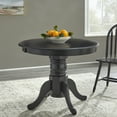 thumbnail image 2 of TMS Hermitage 40" Round Indoor Dining Table, Black, 2 of 7