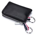 thumbnail image 1 of Llavero doble de piel imeetu, monedero, color negro, 1 of 8