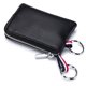 thumbnail image 1 of Llavero doble de piel imeetu, monedero, color negro, 1 of 8