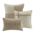 thumbnail image 4 of 7 Piece Faux Suede Comforter Set Grey King, 4 of 14