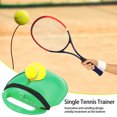 thumbnail image 6 of LHWEN Tennis Training Tool Self-Learning Rebounding Portable Base Anti-Slip Design PE Material Semi-Circular Traction Rope Easy to Organize Tennis Equipment for Indoor Outdoor Use Tennis Trainer, 6 of 8