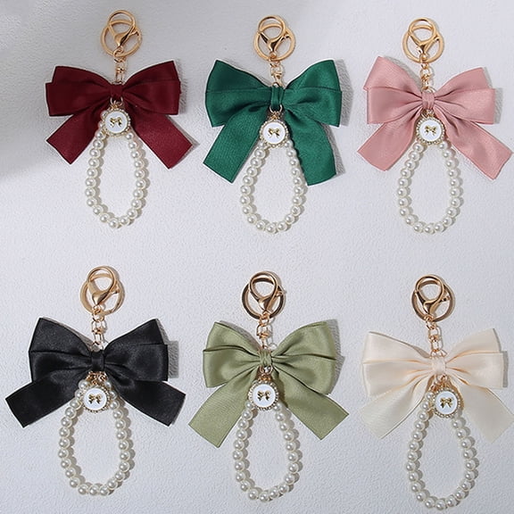 TTJ Bag Charms for Handbags Car Keychain Little Gifts for Women Metal chain small printed keychain flower accessory pendant for Birthdays, Holidays and Special Occasions