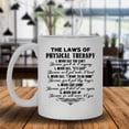thumbnail image 2 of Physical Therapy Laws Coffee Mug, Green Tea Cup, Teacup 11 oz, 2 of 3