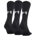 thumbnail image 1 of Calcetas Under Armour Training Cotton Crew para Adultos, Negras, Paquete de 3, 1 of 6