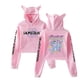 thumbnail image 2 of Sudadera corta con capucha y orejas de gato de Demon Hunters KPop, estilo grupo femenino, bonita sudadera corta con capucha y corte holgado., 2 of 5