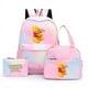thumbnail image 2 of 3pcs Disney Winnie the Pooh Colorful Backpack with Lunch Bag Rucksack Casual School Bags for Student Teenagers Sets, 2 of 4