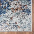 thumbnail image 6 of Ox Bay Nayeli 7'6" x 9'6" Dark Blue/White Abstract Durable Performance Indoor Area Rug, 6 of 9