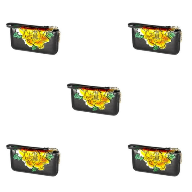 Sonducket Monedero de cuero para mujer, cremallera portátil, elegante, exquisito reemplazo, Clip de foto, billetera con bolsillo para tarjetas, Type2 NO2