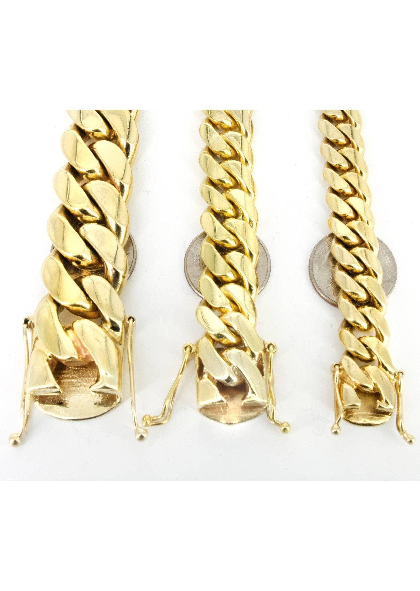 Heavy Solid Gold Miami Cuban Link Chain Customizable (10MM-20MM)