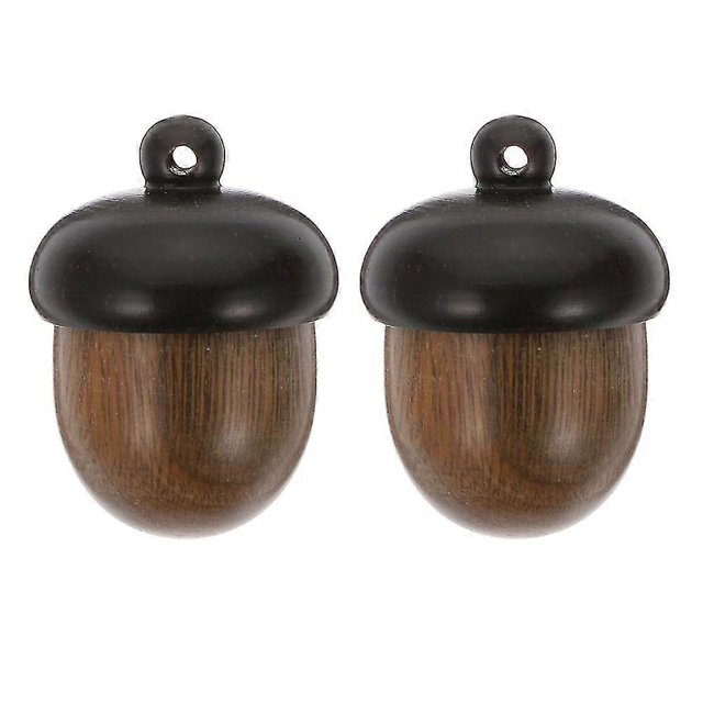 piezas de adornos decorativos de bellota, collares de bellota de madera, delicados colgantes de bellota --- Código de producto 52520