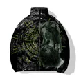 thumbnail image 3 of Abrigo de invierno moderno y versátil para hombre, ropa de algodón con estampado de esculturas personalizadas, chaquetas cómodas y cálidas, parkas para hombre, 3 of 5