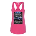 thumbnail image 2 of Wild Bobby, Ford Truck Parking Only Sign Gift for Owners of Ford Trucks | Womens Cars and Trucks Jersey Racerback Tank Top, Raspberry, Large, 2 of 3