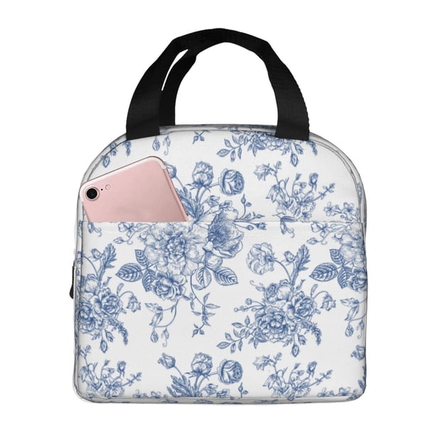 Disketp Rose Flowers Bolsa Térmica para Almuerzo para Hombre y Mujer, Ideal para Trabajo, Senderismo y Picnic
