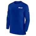 thumbnail image 2 of Men's Nike Royal Buffalo Bills Sideline Coach UV Performance Long Sleeve T-Shirt, 2 of 3