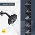 thumbnail image 6 of Wowow Single Handle 5-Spray Tub and Shower Faucet 1.8 GPM with High Pressure Showerhead in Oil Rubbed Bronze (Valve Included), 6 of 8