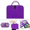 thumbnail image 4 of Kits de bolsos de mano con pintura de para manualidades, bolsas de almacenamiento con asa para mujer, organizador artesanal para el hogar Púrpura Sunnimix Kits de pintura de diamantes de bricolaje, 4 of 8