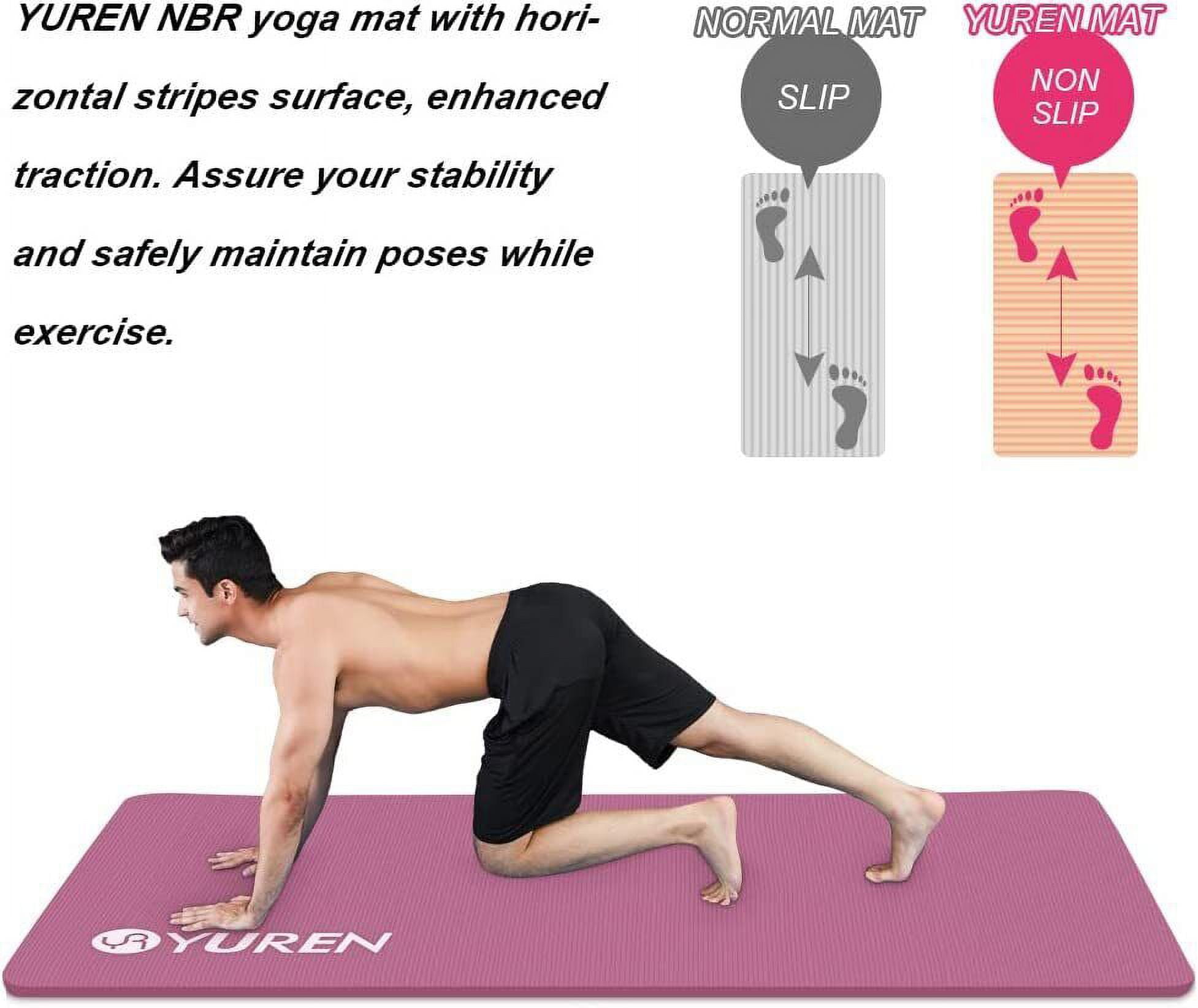 YUREN Thick Yoga Mat Extra Wide Long 72 X 35 Large Exercise Mat