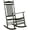 1 Black, variant on BplusZ Patio Rocking Chairs Set of 2 Wooden Porch Rocker Outdoor Furniture Indoor, White