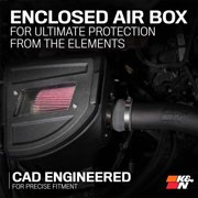 K&N Performance Cold Air Intake System: Easy Installation, Engineered to Maximize Airflow, Boost Horsepower & Torque, 63-1594