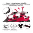 thumbnail image 2 of Casco De Bicicleta kit lentes Talla M Color  Negro Con Rojo, 2 of 4