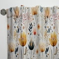 thumbnail image 3 of Designart "Yellow Floral Meadow Elegance" Floral Room Darkening Curtain Panel, 3 of 6
