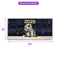 thumbnail image 5 of Happy New Year American Shorthair Welcome 2025 Balloon Firework Party Wood Key Holder Cat Lover Kitten Owner Gifts Wall-mounted Key Rack Home Decor - 01014, 5 of 5