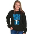 thumbnail image 4 of Walk With Him Jesus Christ Faith Unisex Plus Fleece Graphic Sweatshirt Brisco Brands 3X, 4 of 5