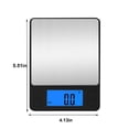 thumbnail image 3 of Food Kitchen Electronic Scale, Digital Ounces And Grams For Cooking, Baking, Meal Prep, Dieting, And Weight Loss, 3 of 9