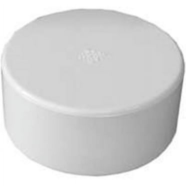 CANPLAS 414264BC Pipe Cap, 4 in, Hub, PVC, White