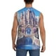 thumbnail image 4 of Fotbe Majestic Fantasy Castle Men's Camiseta sin Mangas Estampada para Hombres, Playera Casual para Gimnasio, Entrenamiento, Playa-Medium, 4 of 7