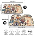 thumbnail image 3 of Picia Floral With Birds And Fantasy Flowers Curved Windshield Sunshade Accordion Folding Style Auto Shade for Car Truck SUV Van Blocks UV Ray Sun Visor Protector -Small, 3 of 7