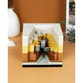 thumbnail image 4 of 3D Memo Pads with Lights,Diagonal Alley 3D Stick Notes Papers Card Craft,3D Art Notepad Non-Sticky Stickers Notepads Office Decor Gifts for Colleague/Friends, 4 of 6