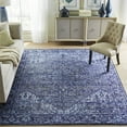 thumbnail image 5 of ReaLife Rugs Machine Washable Printed Vintage Distressed Traditional Blue Eco-friendly Recycled Fiber Area Runner Rug (5' x 7'), 5 of 10