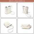 thumbnail image 2 of Shoulder Bucket Bags for Women Genuine Leather Fashion Crossbody Stitching Handbags and Purses with Magnetic Closure, 2 of 7