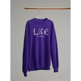 thumbnail image 3 of Life Is Beggining Daisies Sweatshirt Women -Image by Shutterstock, Female 3X-Large, 3 of 4