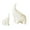 White, variant on Lipstore 2 Pieces Elephant Sculptures Elephant Figurines Collectible Tabletop Decorations