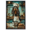 thumbnail image 2 of Funny Dog Kitchen Wall Art - Dining Room Wall Decor - Gordon Setter Cooking Food Canvas Prints for Farmhouse Kitchen Decor, Modern Restaurant Painting Artwork, 2 of 6