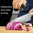thumbnail image 5 of FacoFaco Onion Slice Holder Lemon Slicer Cutter for Slicing Meat Lemon Potato and Tomato, 5 of 7