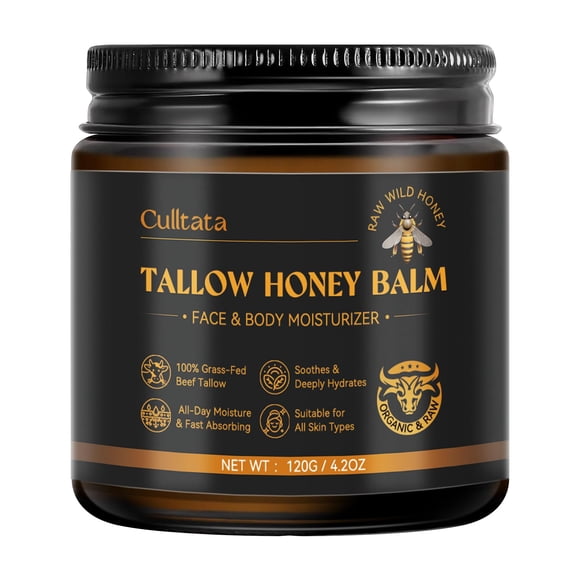 Bálsamo para la piel Culltata Beef Tallow con miel y cera de abejas 125 ml