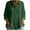 *Army Green, variant on ClodeEU Women's Button Down 3/4 Sleeve Tunic Blouse, Collared Pleated Waist Casual Shirt Black,Women's Plus S