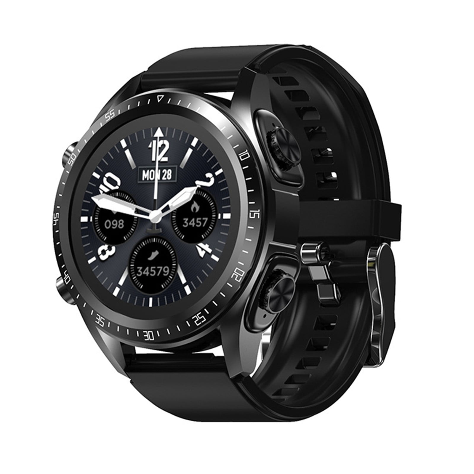 Outoloxit 2-in-1 Sports Smartwatch with Wireless Earphones, 1.32 Inch Alloy Screen, IP67 Waterproof, Multi-Sport Modes, Works with iOS & Android, Long Battery Life