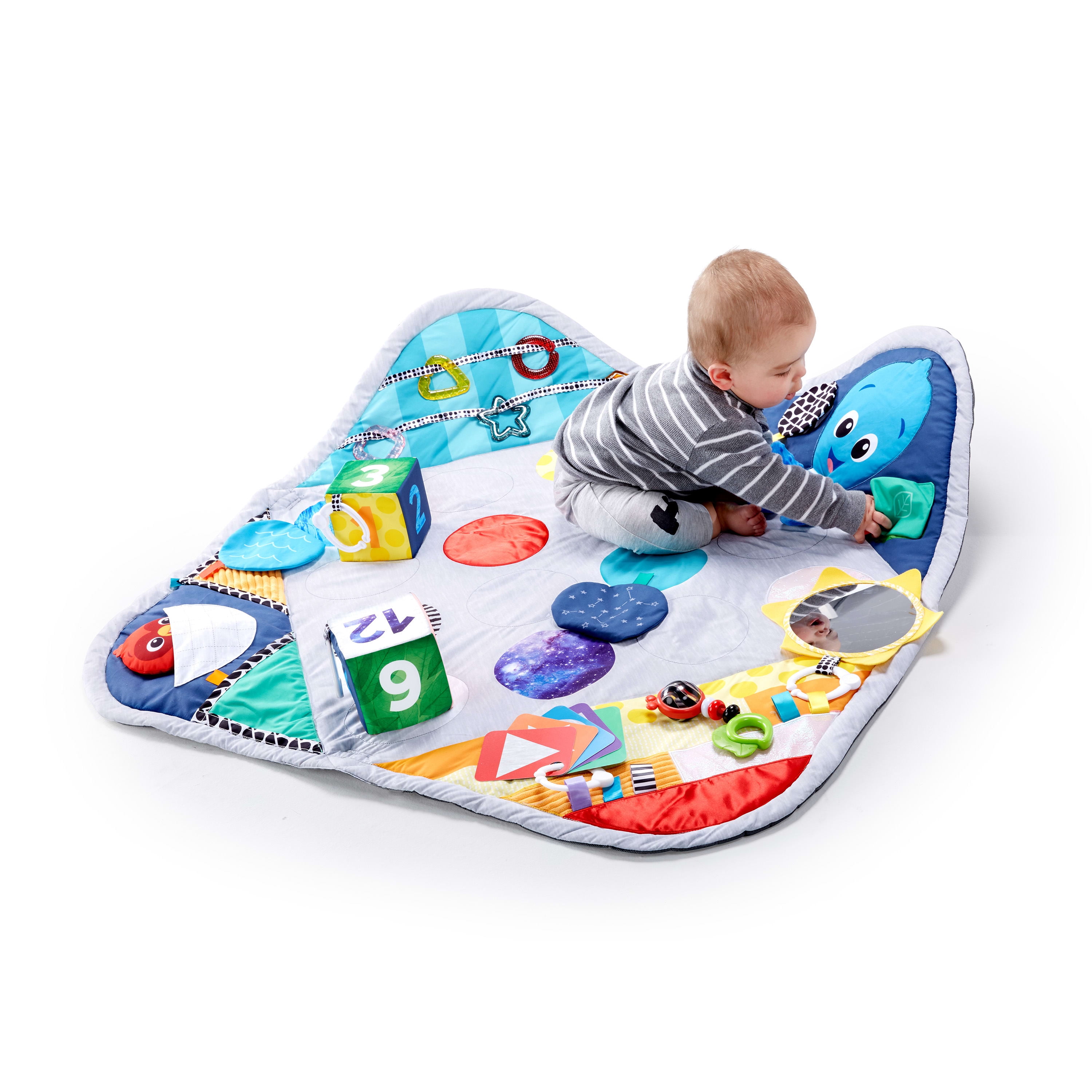 Baby Einstein Sensory Play Space Newborn-to-Toddler Discovery Gym and Play Mat, Ages Newborn +