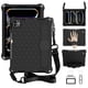 thumbnail image 1 of f1d For iPad Pro 11 (2024) Case Hand Strap Kickstand Honeycomb EVA t1n Cover with Shoulder Strap - P, 1 of 5