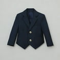 thumbnail image 2 of Kids Blazer for Boys Girls Formal Suit Jackets Button Up Long Sleeve School Uniform Coat 2-12 Years (11-12 Years, Navy), 2 of 6