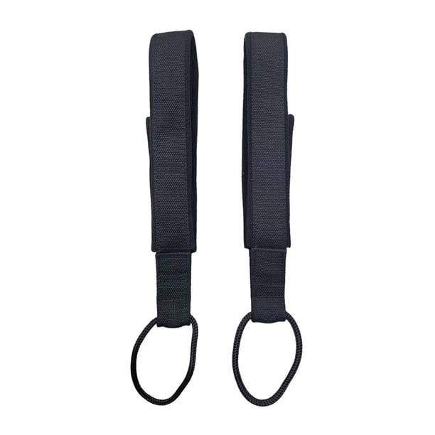 Accesorios para Pilates Reformer con correas de doble bucle y agarre suave para yoga y pilates. negro