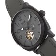 thumbnail image 3 of Reign Napoleon Semi-Skeleton Leather-Band Watch - Black/Grey, 3 of 3