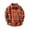 Orange, variant on Baby Boys Girls Plaid Flannel Shirt Hot s Toddler Shirt Jacket Plaid Long Sleeve Lapel Button Jacket Kids Boys Girls Shirts Coats Fall Tops