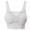 White, variant on Women's Seamless Lace Bra Top With Front Lace Cover Sports Bra Full Support Sports Bras for Women Padded Sports Bras under Control Maternity Bra Strap Less Bra Easy Lingerie Women Bras plus Size